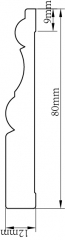 Линия покрытия двери из пенопласта / линия плинтуса / линия талии U-DJ80