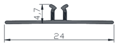 Печать на поверхности ПВХ с высокой и низкой пряжкой BYG-26